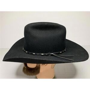 New MHT Westerns Master Hatters Texas Black Beaver Blend Cowboy Hat